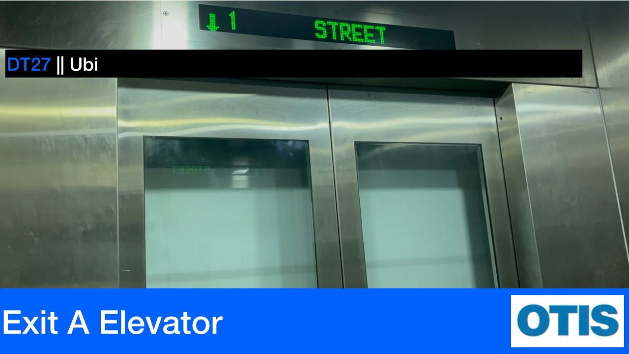 Ubi MRT Station || Otis Elevator (Exit A)
