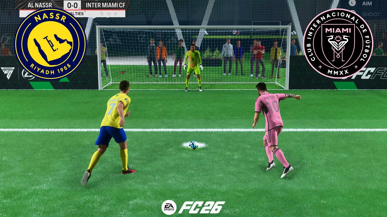 FC 26 VOLTA FOOTBALL | RONALDO VS MESSI | AL NASSR VS INTER MIAMI | PENALTY SHOOTOUT - PS5