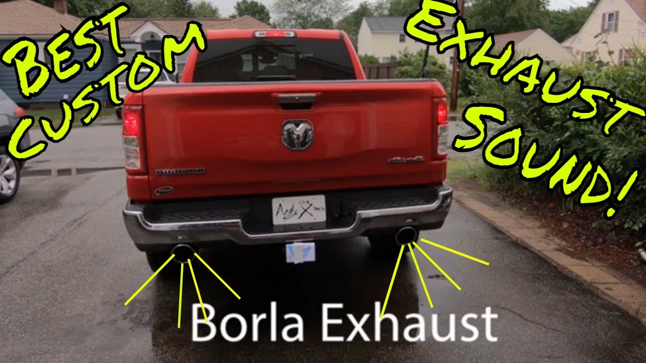 Borla S Type Exhaust: Before And After On A Ram 1500 2019 2020 2021 2022 2023