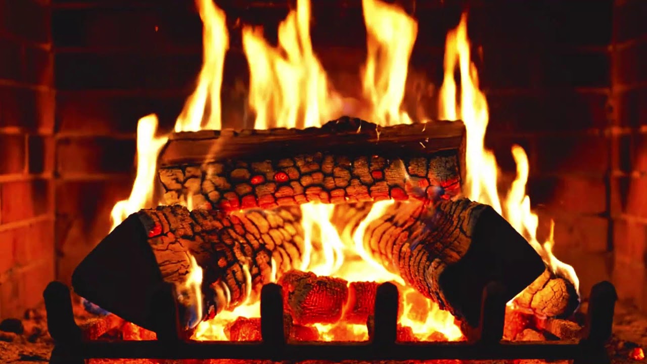 🔥Night Fireplace Ambience 🌙 Warm Fire Sounds for Calm & Relaxation
