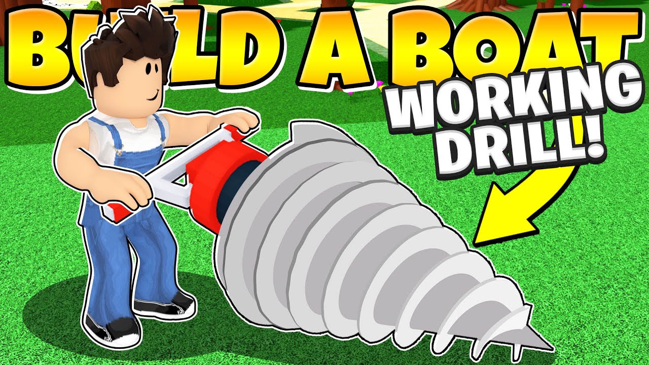 THIS DRILL DESTROYS EVERYTHING IT TOUCHES! *Including the WORLD* Roblox Build a Boat
