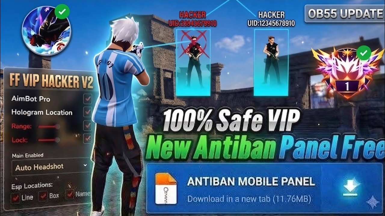 Ob54 Free Fire Panel Mobile 🔥 FF Antiban Panel | Free Fire Hack New 😈 FF Injector 2026 | FF Panel