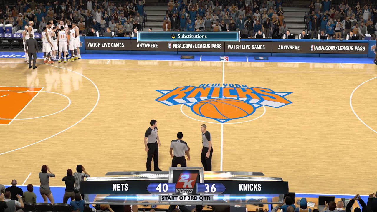 NBA 2k14 TML League NjKris (Knicks) Vs  brandoroberts242 (Nets)