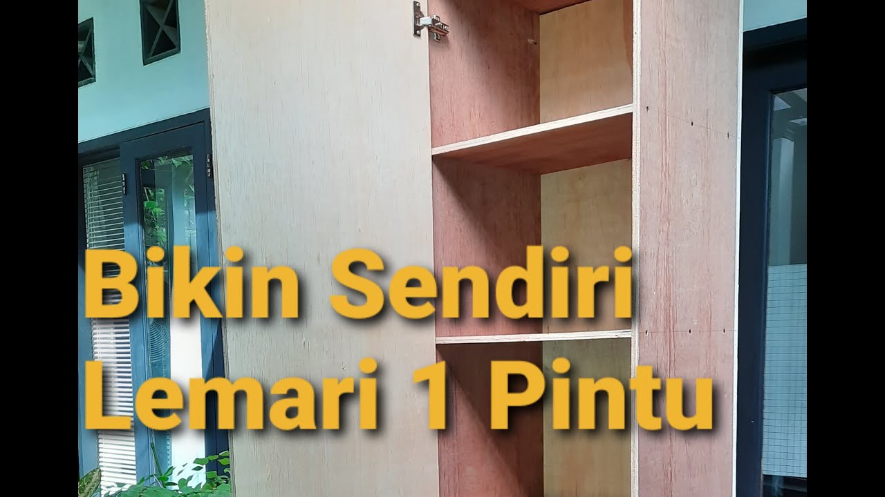 Bikin Sendiri Lemari Minimalis 1 Pintu dari Multiplek, Ternyata Gampang Banget