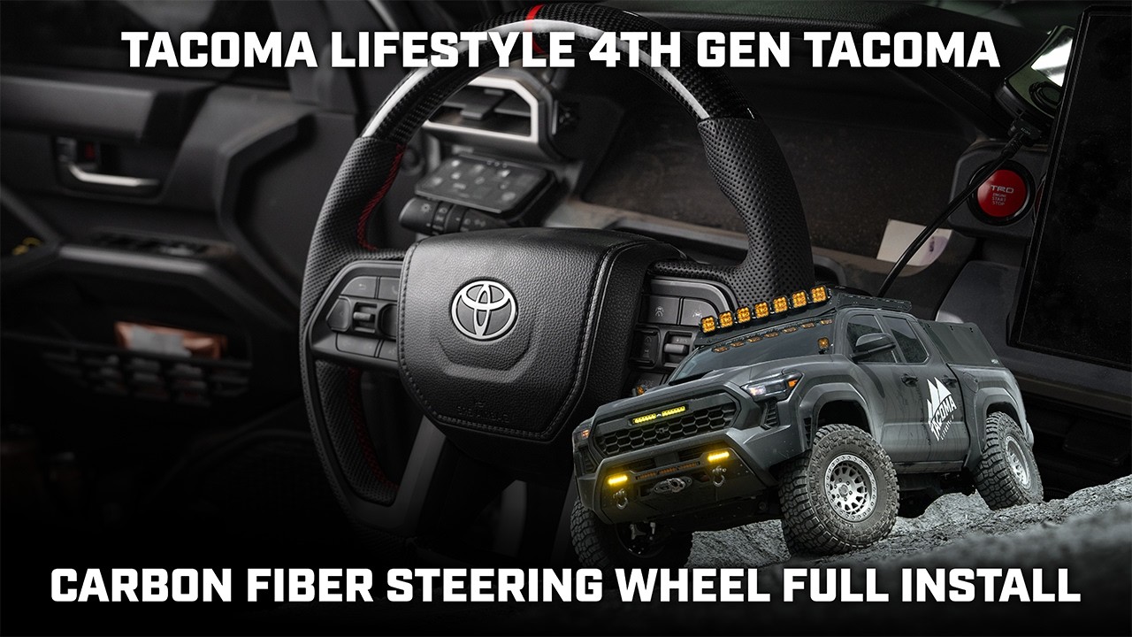 Transform Your 4th Gen Tacoma Interior // Carbon Fiber Steering Wheel Install