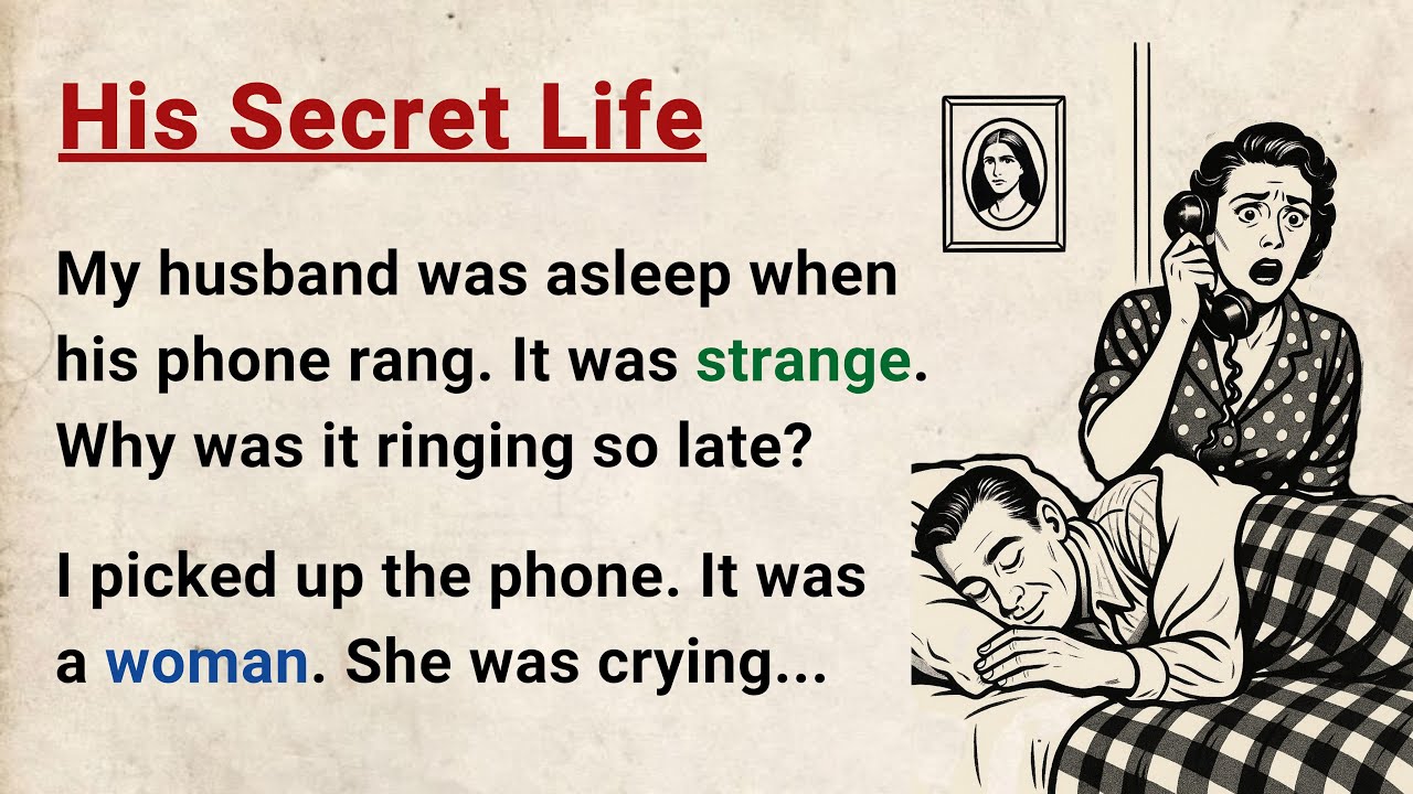 Learn English through Stories Level 3 ⭐ His Secret Life - Emotional English Story for Listening