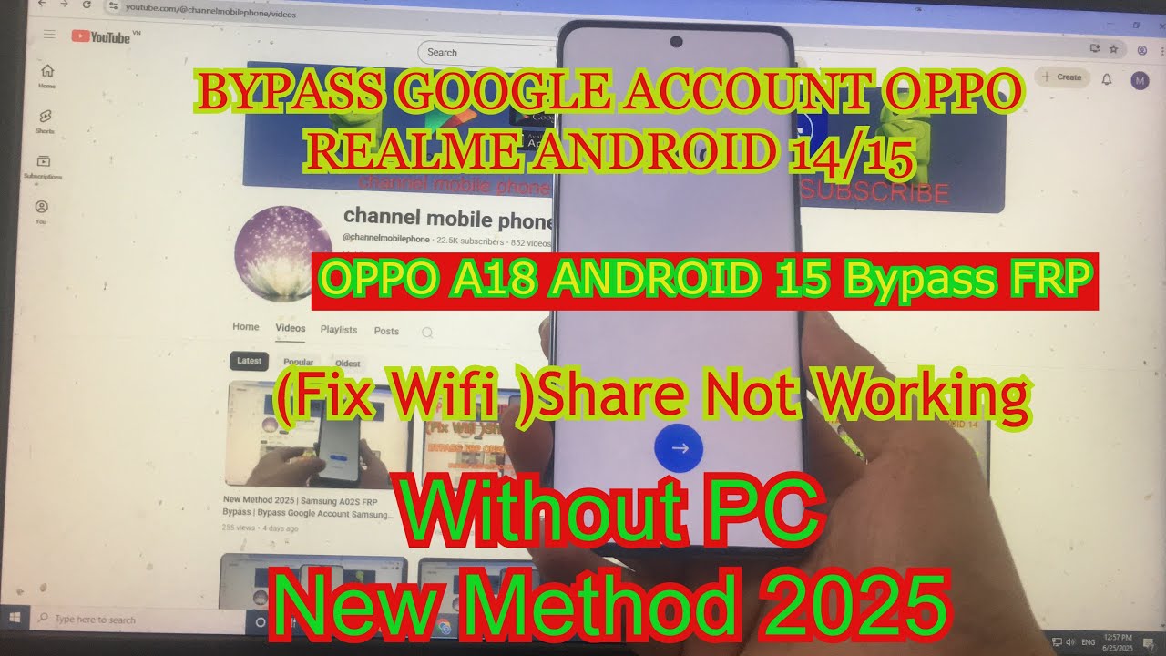 New Method 2025 | ALL OPPO/ Realme Android 15 Bypass FRP | Bypass Google Account OPPO/Realme | DONE