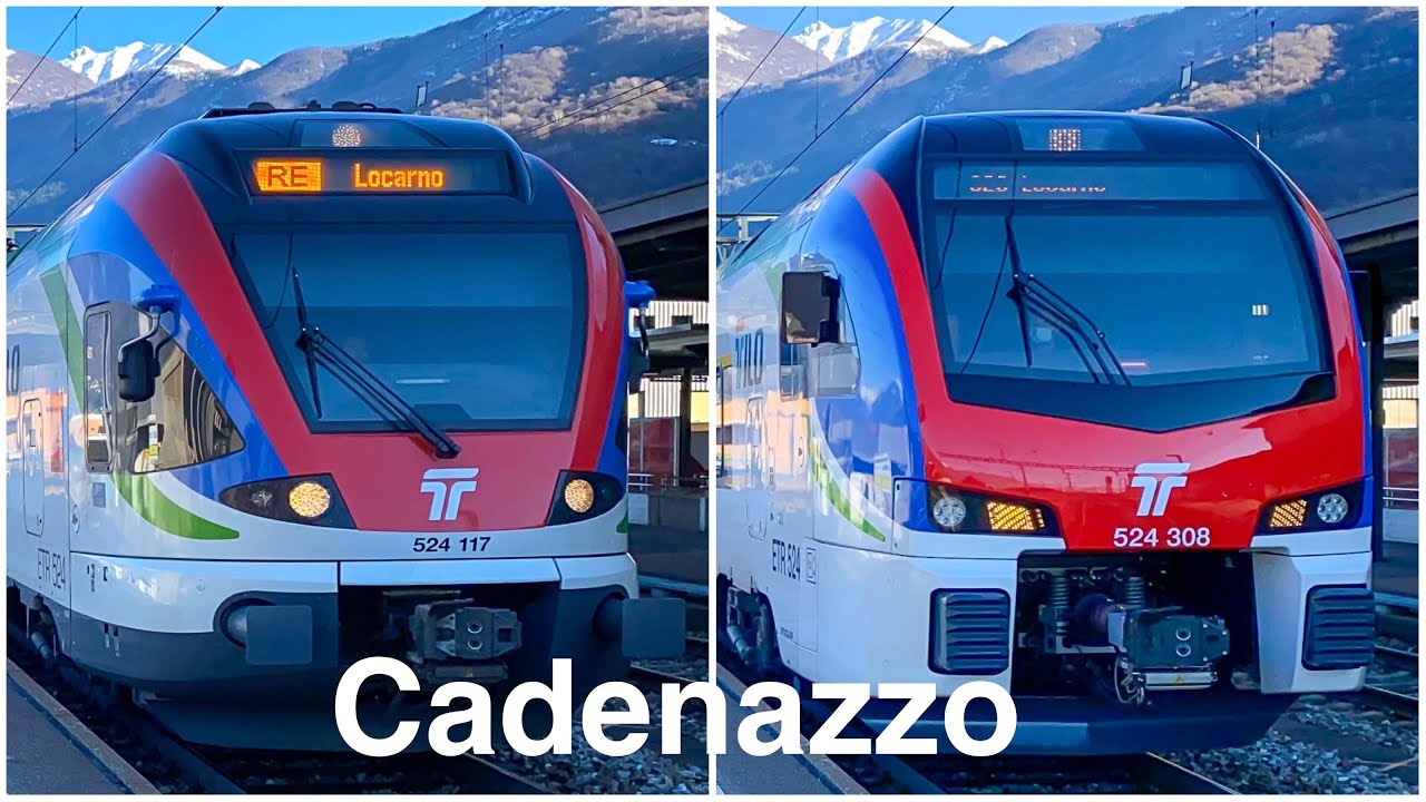 Stazione di Cadenazzo | Stadler FLIRT 3 | RE 80 | Bahnverkehr in Cadenazzo