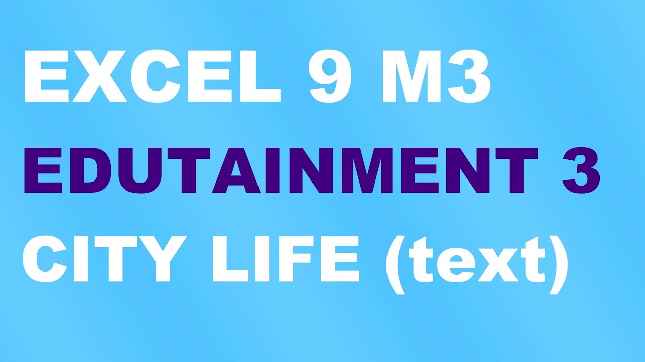 EXCEL 9 for Kaz M3 song: 