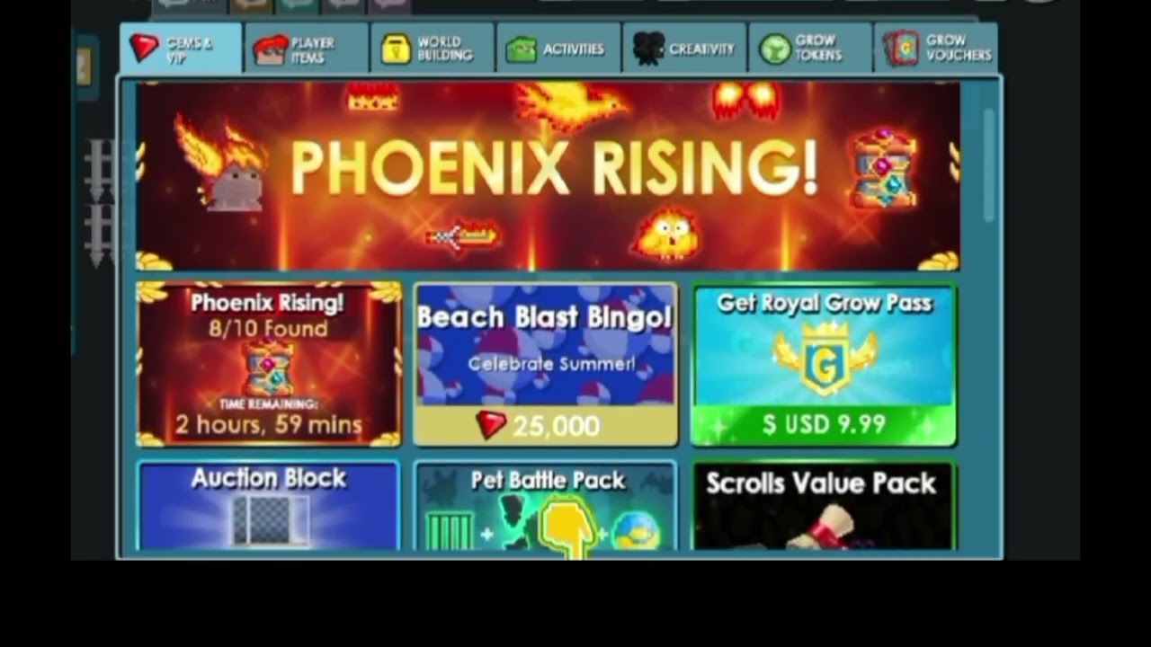Opening 20 Summer Artifact Chests in Growtopia - Getting a Phoenix?! 😹🔥👍🏻#growtopia #summer #phoe...