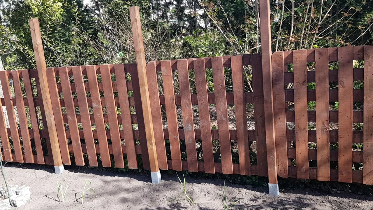 DIY Fence made of pallets / Gartenzaun aus Paletten. #diy #garden