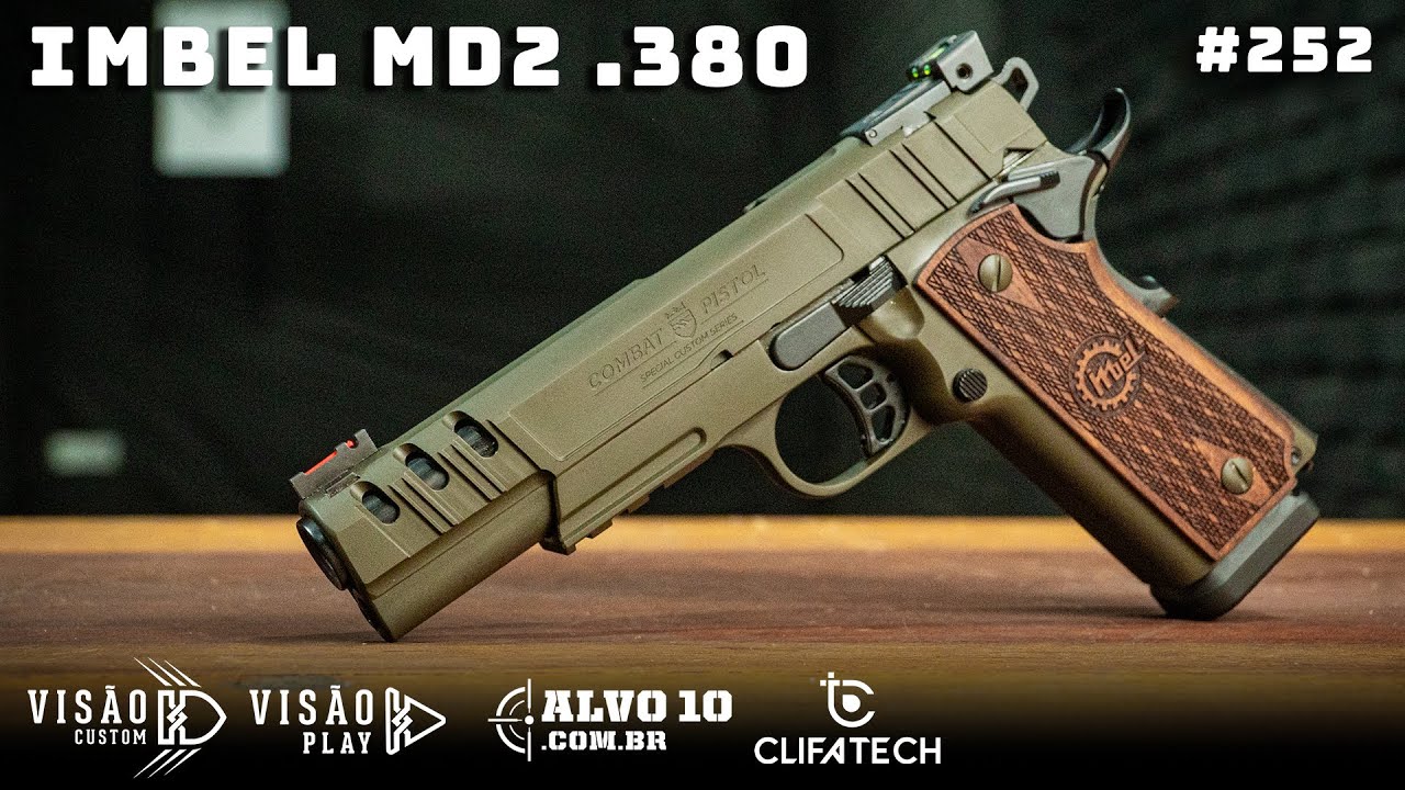 IMBEL MD2 .380 Combat Pistol // REVIEW 252 // #visaocustom #visaoplay #imbel