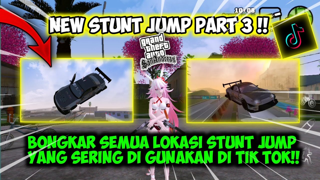 BONGKAR SEMUA LOKASI STUNT JUMP DRIFT DI GTA SA !! || SPILL TEMPAT LOKASI STUNT JUMP DRIFT PART 3 !!