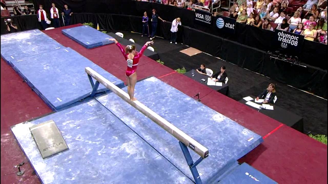 Shawn Johnson - Balance Beam - 2008 Olympic Trials - Day 1
