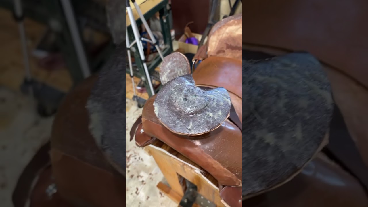Saddle horn wrap and sewn