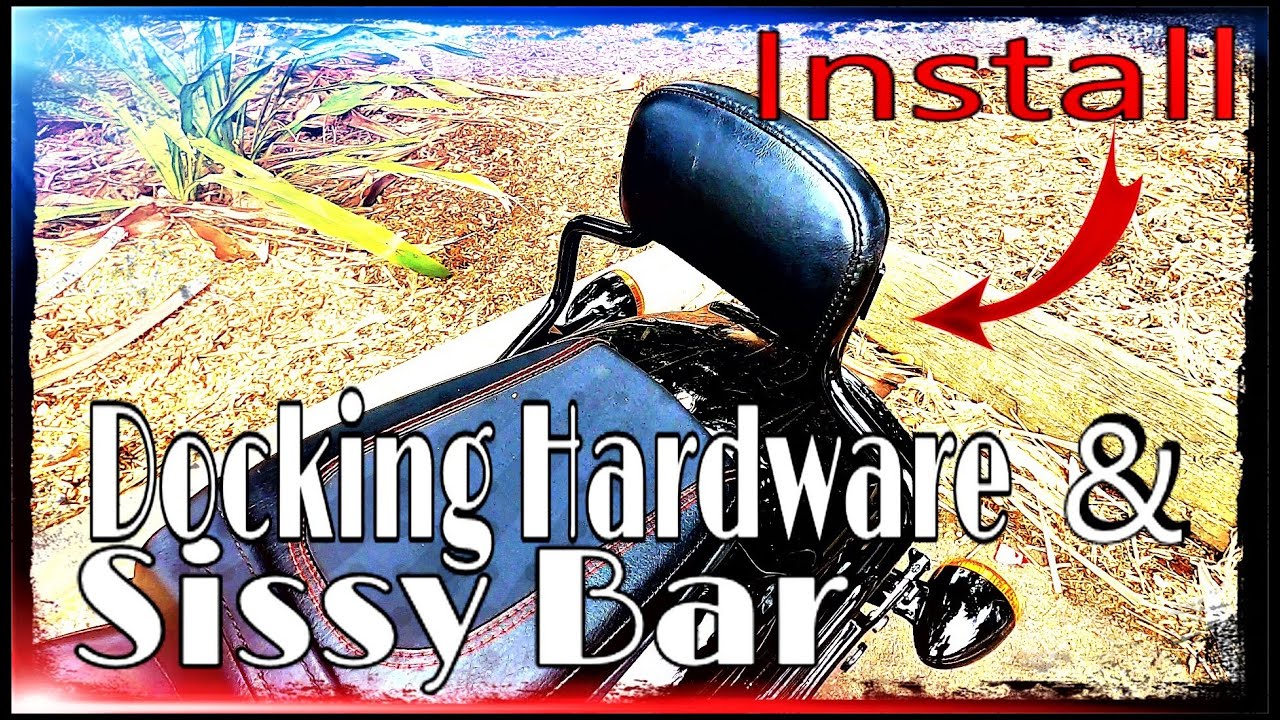 Harley Breakout Docking Hardware & Sissy Bar Install