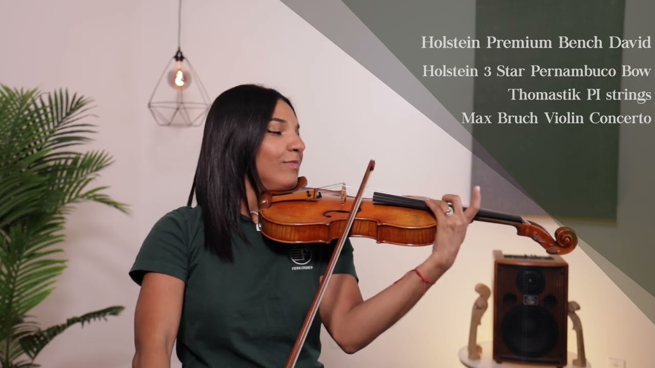 Holstein Premium Bench Stradivari, David and Kreisler Violins for Theo