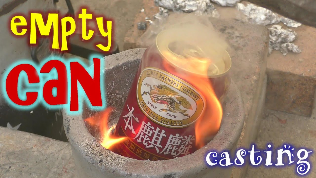 空き缶から宝物へ変身　アルミインゴット