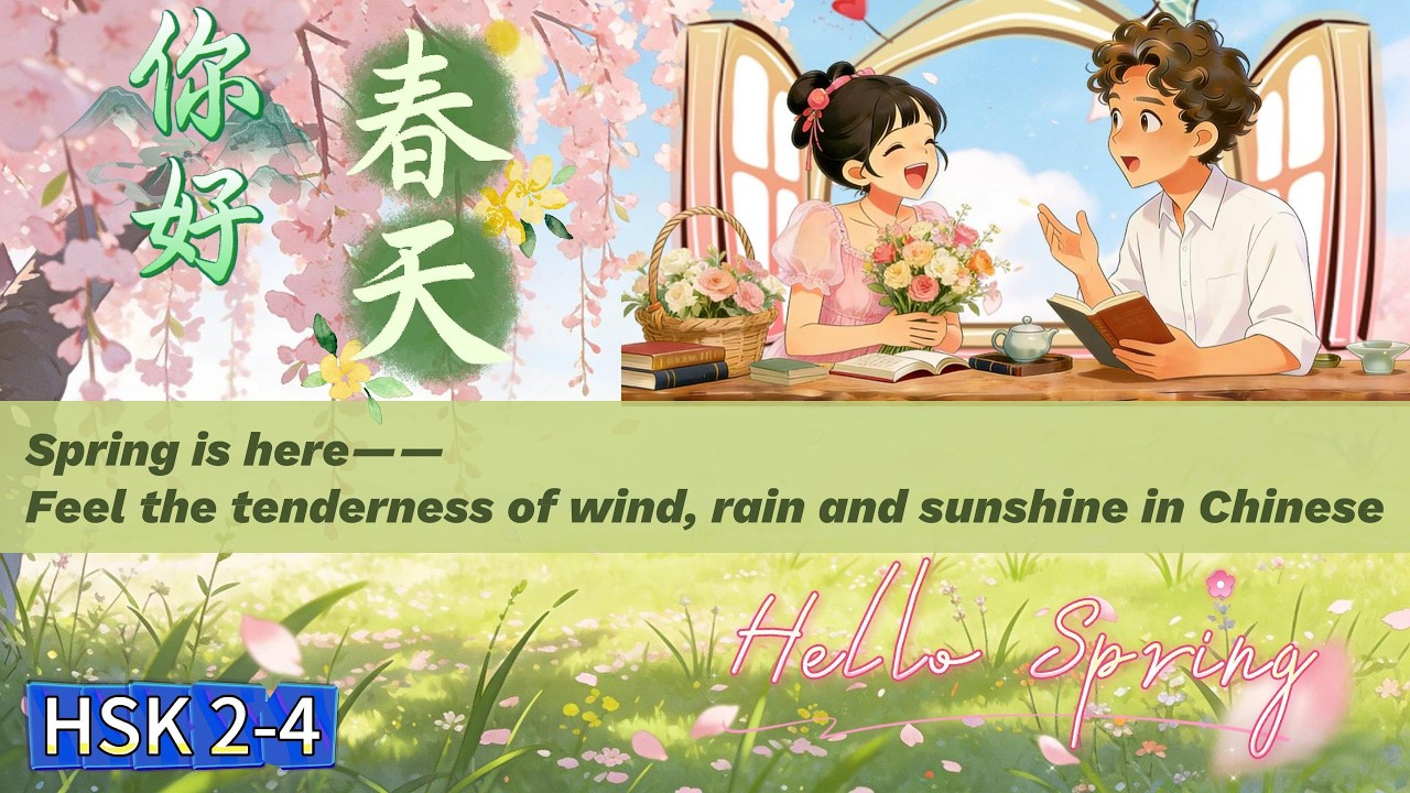 HSK2-4 Open Spring with Chinese | What’s the first thing you think of?用中文打开春天，你会先想到什么？
