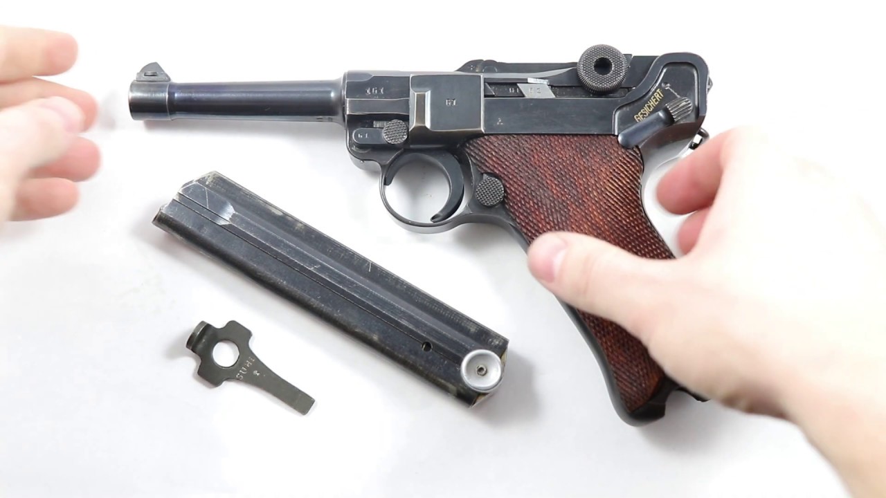 Luger Takedown / Field Strip P.08 Pistol - WW2