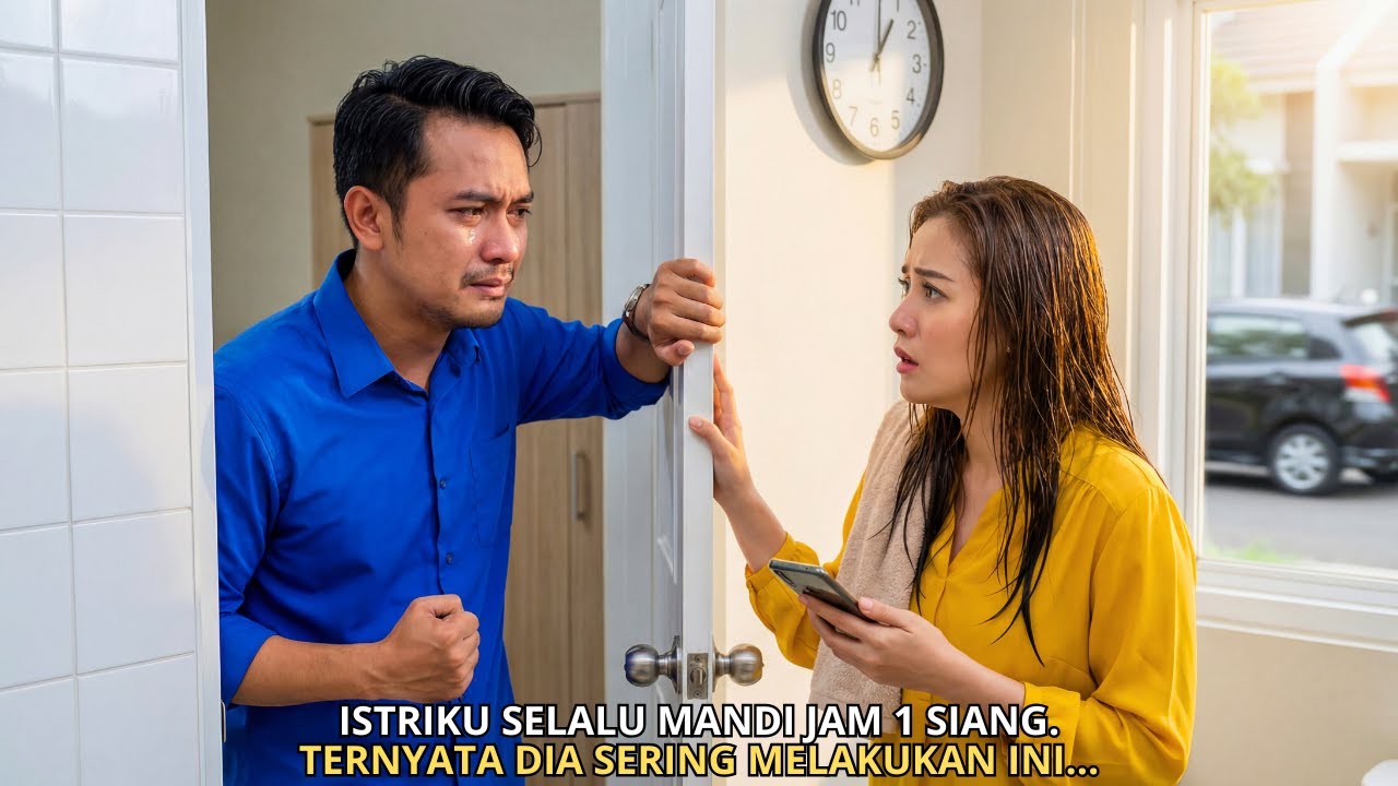 ISTRIKU SELALU MANDI JAM 1 SIANG  TERNYATA DIA SERING MELAKUKAN INI...