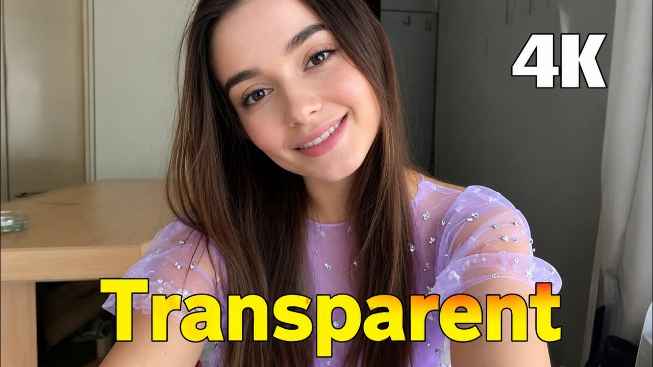 4K Lingerie Try On Haul See Everything SheerTransparent Micro Bikini Try On Haul &See-throughDress#2