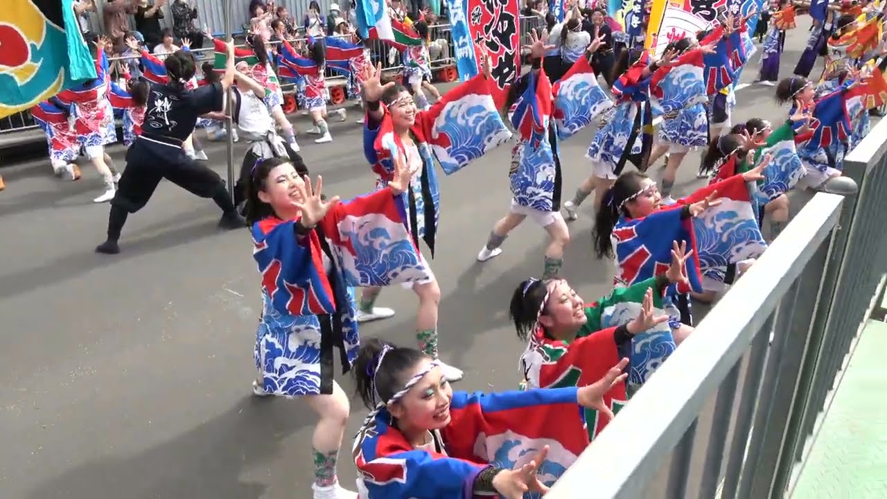 粋〜IKI〜北海学園大学【4K】／パレード南５丁目（11日午後）／第32回YOSAKOIソーラン祭り2023