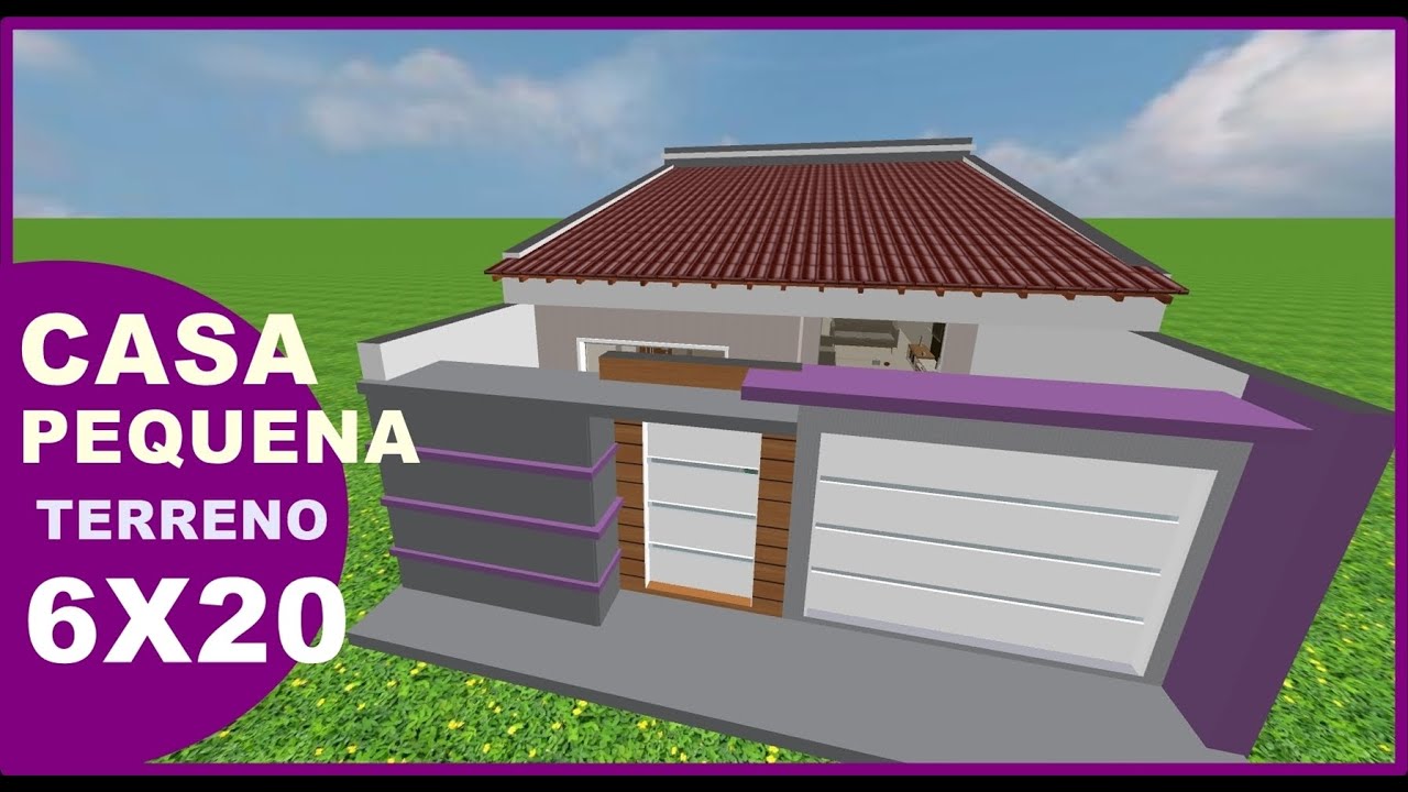 CASA EM TERRENO 6X20 que fofura esta casinha