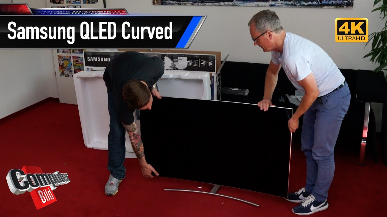 Ausgepackt: 55-Zoll-TV Samsung QLED Curved