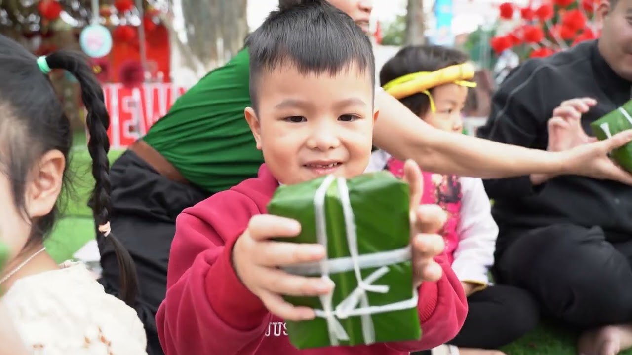 Làm bánh chưng MNLS 1