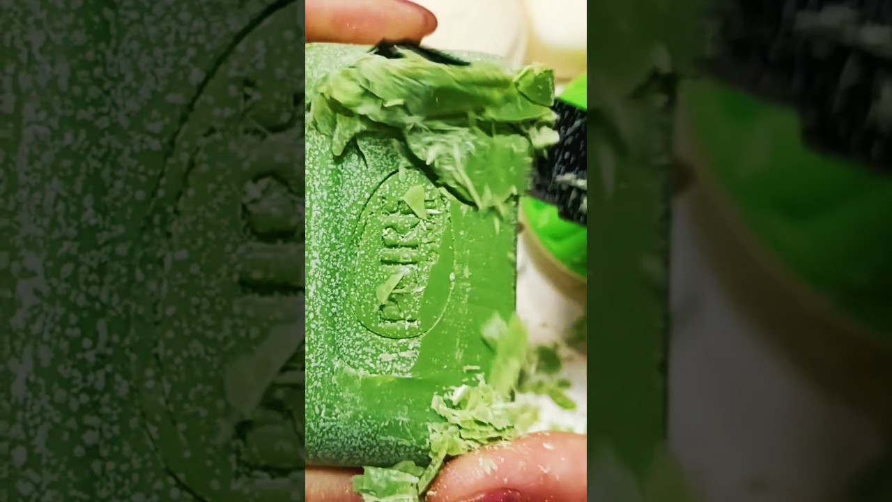 ASMR soap cutting 💚 Резка мыла 🔪 #asmr #soap #asmrcutting #satisfying #мылорежут #relax