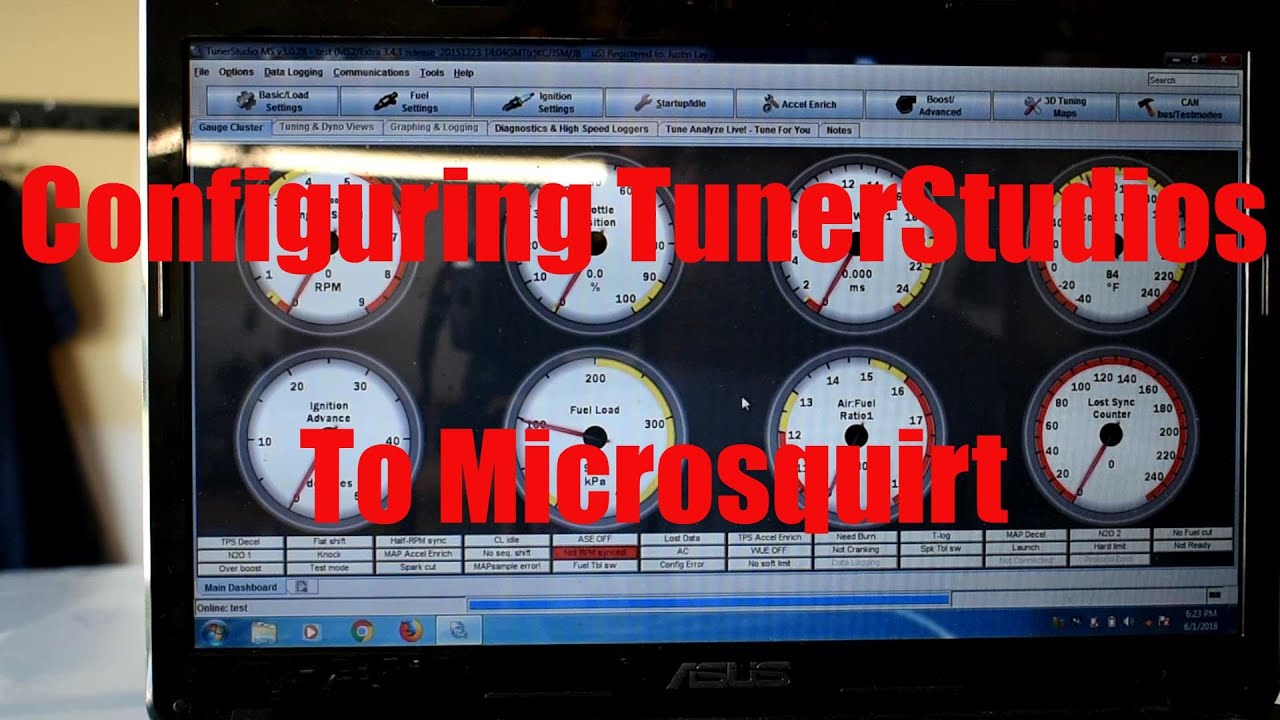 Configuring Tunerstudios to Microsquirt