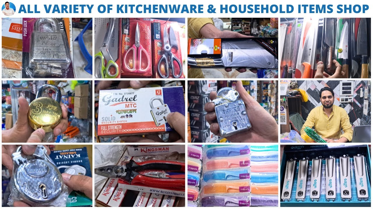 Kitchenware & Household Items Cheapest Wholesaler in Kolkata | All Variety of Locks Wholesale