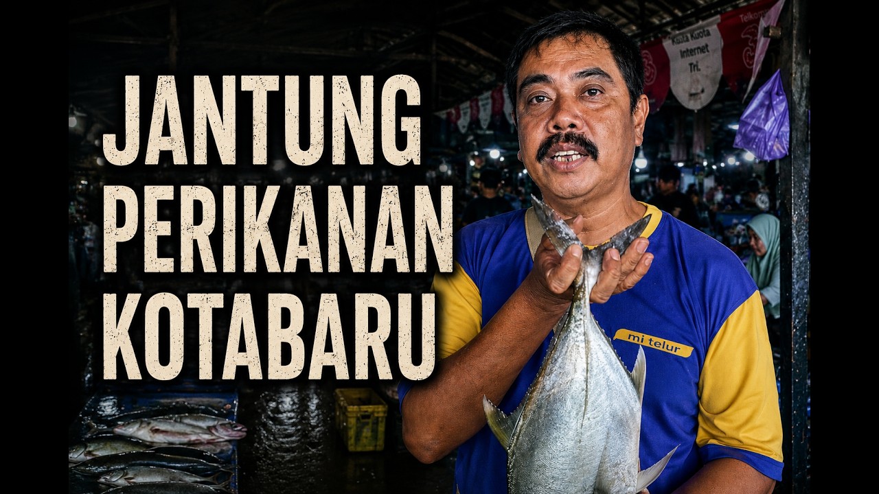 👉 This Fish Market Is Built on the Sea?! | Kotabaru Sea Market, South Kalimantan, Indonesia 🇮🇩🌊