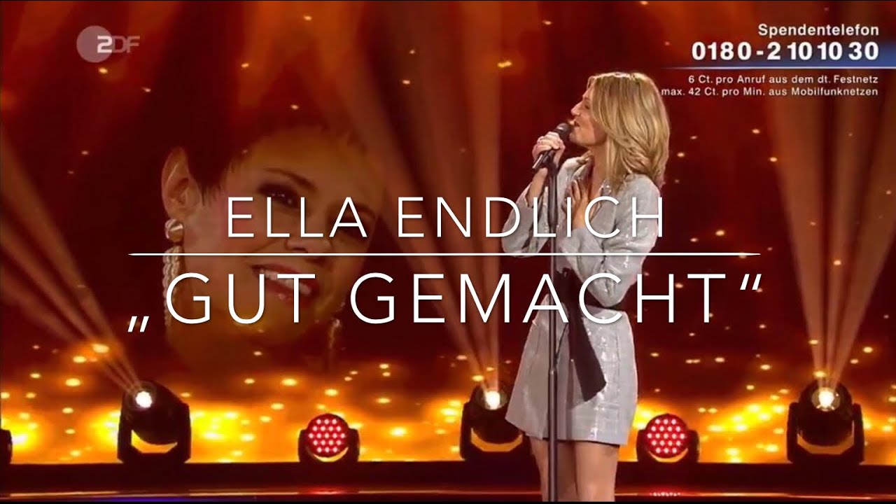 Ella Endlich singt für Francine Jordi „Gut gemacht“ bei (Willkommen bei Carmen Nebel) 29.9.2018