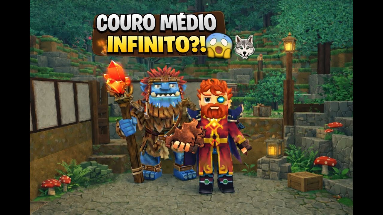 Como fazer FARM De COURO MÉDIO e CARNE No HYTALE!!!! #tutorial