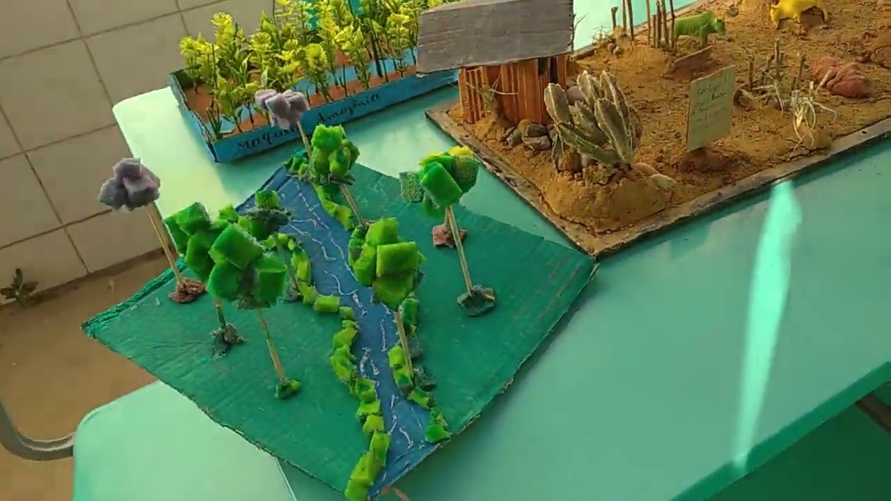 Exposição de maquetes na Escola ACM.
