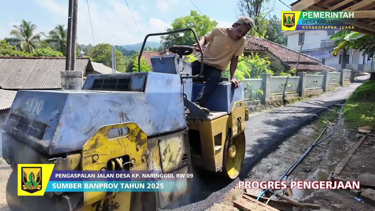 KEGIATAN PENGASPALAN JALAN DESA KP. NARINGGUL RW 09