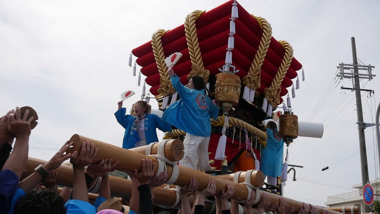 ２０２５令和７年　５月５日　伊勢久留麻神社春季例大祭　森之町布団だんじり宮入