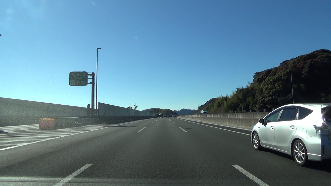 新東名高速道路 新静岡IC～森掛川IC 110km/h試行区間 2017.12.25