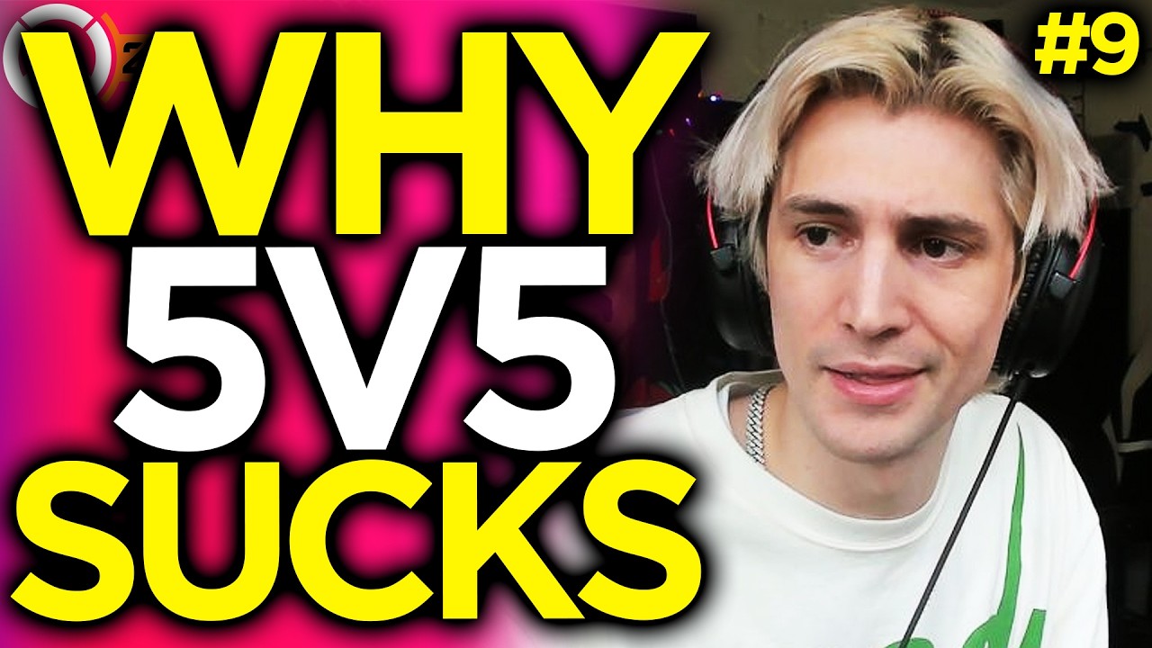 xQc Explains The Problem With 5v5! - Overwatch Funny Moments #9