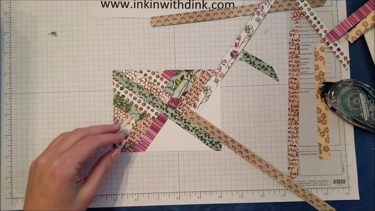 Herringbone Technique for Make a card Monday week 23