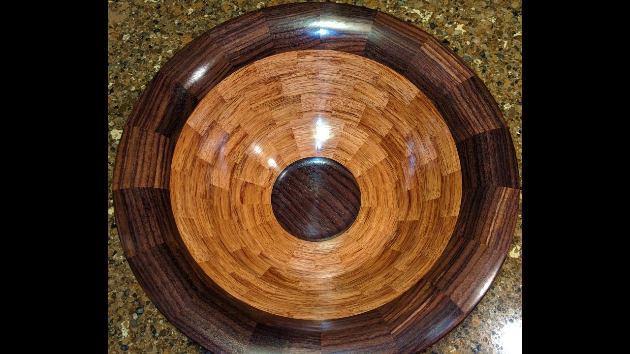 Woodturning a Bubinga & East Indian Rosewood Bowl