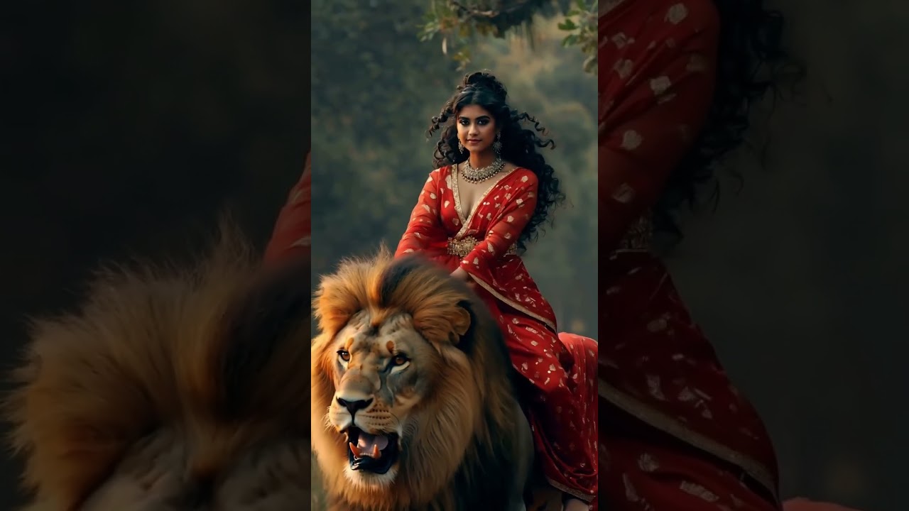 Emperadora Montando Le&oacute;n #emperadora #leon  #lion #warriors #jungle