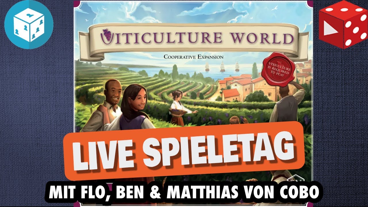 Viticulture World - Die kooperative Variante von Viticulture mit Matthias von CoBo, Flo & Ben