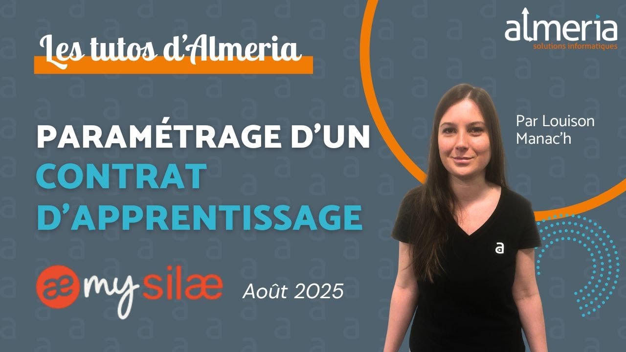 Tuto SILAE - Param&eacute;trage d'un contrat d'apprentissage