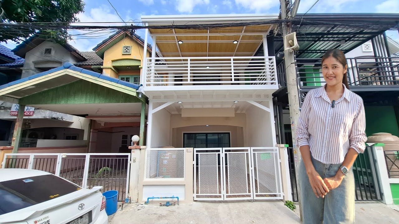 มบ.ลุมพินี ติดถนนกาญจนาฯบางบัวทอง นนทบุรี ต่อเติมระเบียงด้านหน้าเนื้อที่ 17ตารางวา ขนาด 3นอน2น้ำ
