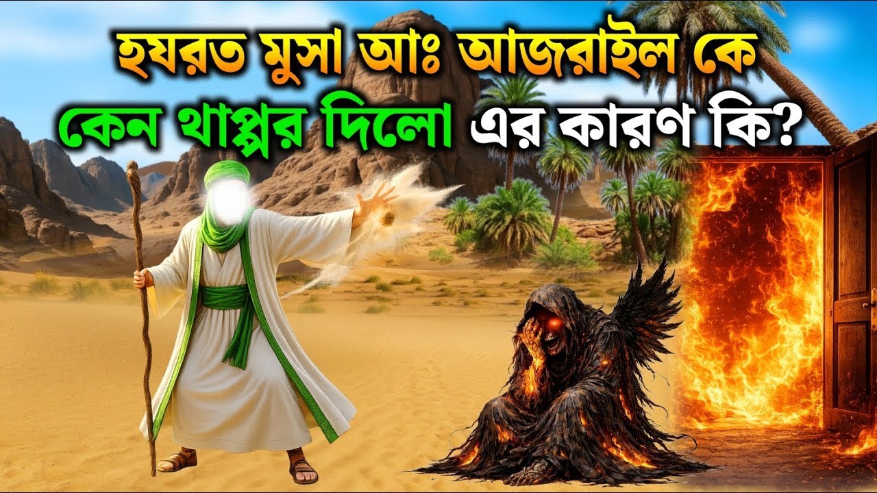 মুসা আঃ আজরাইল কে কেন থাপ্পর দিলো | আল্লাহ কারো মুখাপেক্ষী নন, সবাই তাঁর মুখাপেক্ষী। ইসলামিক কাহিনী