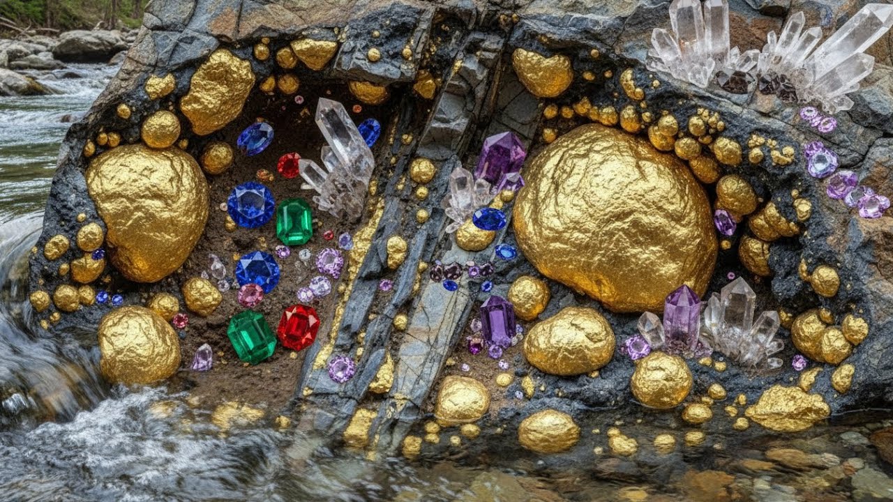 wow discovery of gold statues and gold nuggets at riverside 