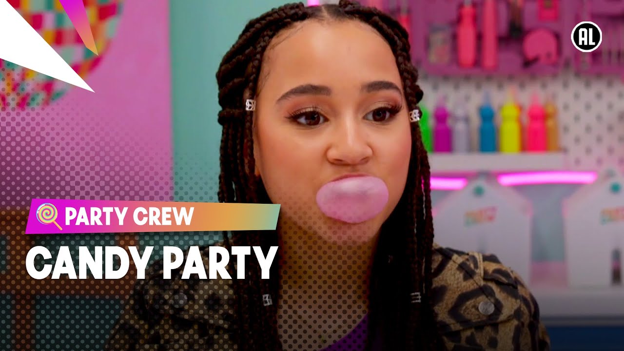 🍭 CANDY PARTY MET SNOEPAUTOMAAT-DIY, CHOCOLATE BAR & CHUBBY BUNNY  🍬 | Party Crew AFL #2